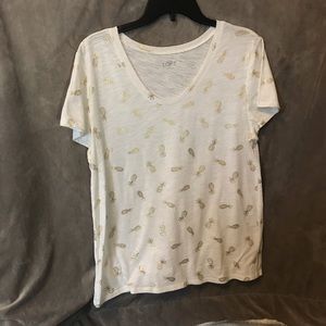 Anne Taylor Loft pineapple shirt large
